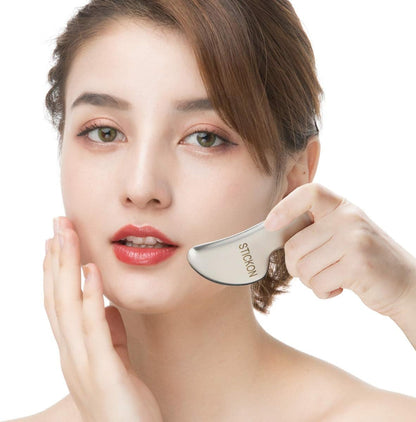 JustSun Gua Sha Stainless Steel Massage Instrument IASTM Tools for Soft Tissue Mobilization and Muscle Pain Reduction (Style 024)