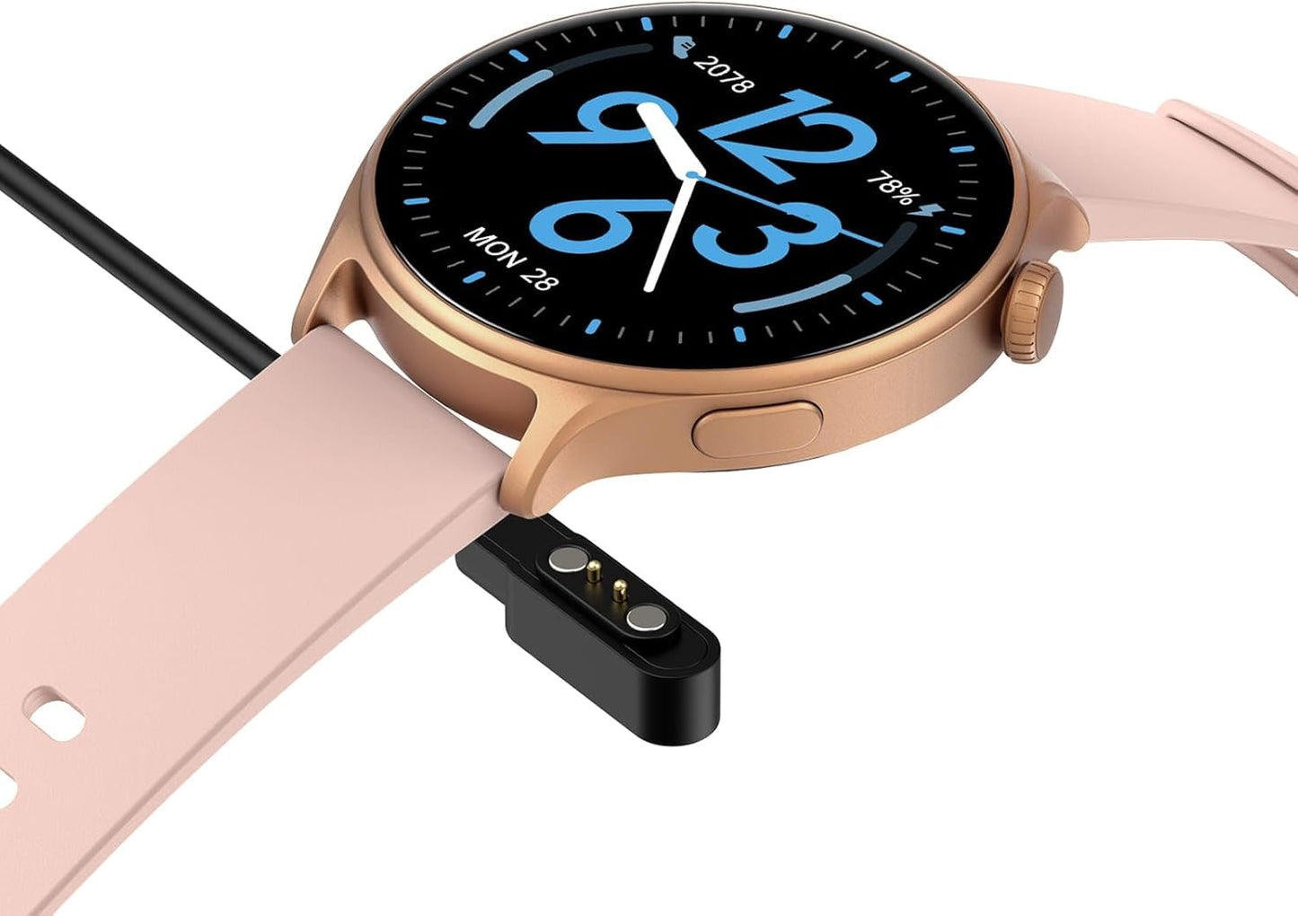 GTR2 Smart Watch in Black, Navy Blue, Glacier White, Blossom Pink - Your Health & Fitness Companion Gold and Pink (Pink)