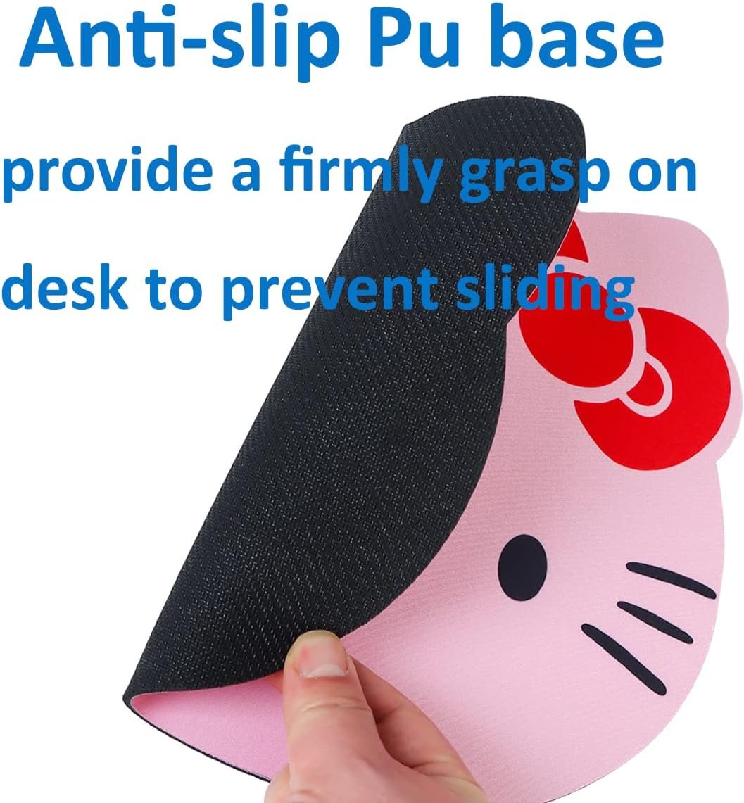 NTSEOT Kawaii Hello Kitty Mouse Pad, Cute Mouse Pad for Computer Laptop - Hello Kitty Accessories - Mousepad for Women, Office Desk Decor Stuff (Pink)