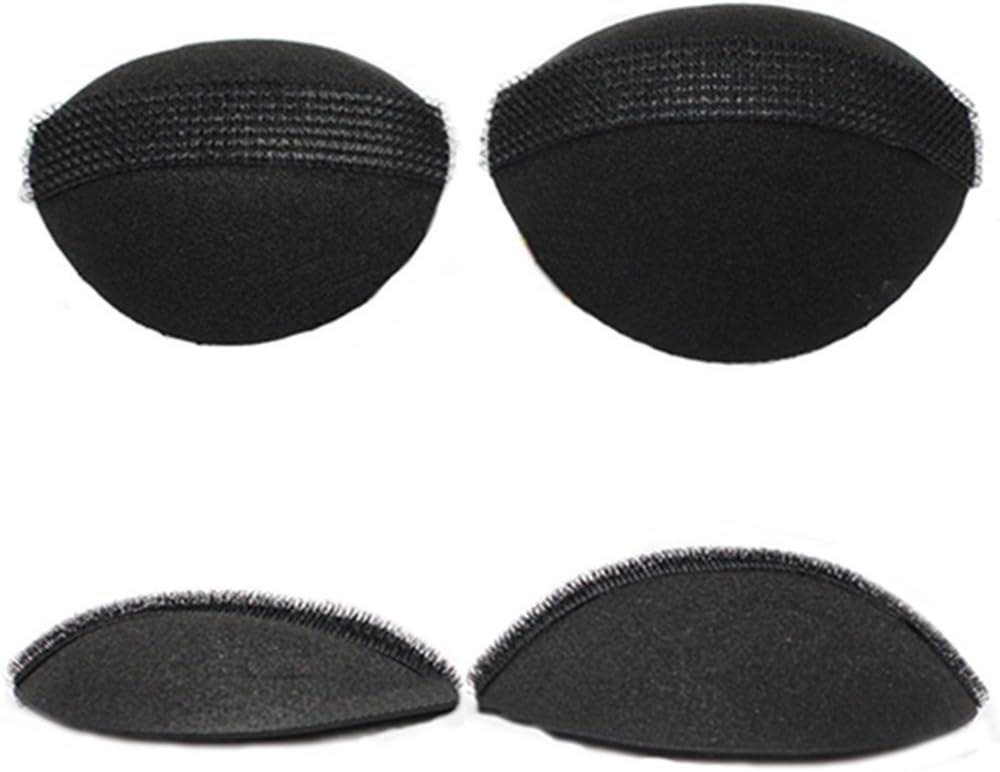 4Pcs/2Pair Sponge Bump It Up Volume Hair Base Styling Insert Tool Hair Accessories Black