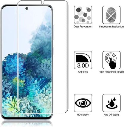 LK 3 Pack Screen Protector for Samsung Galaxy S20 / Galaxy S20 5G 6.2 inch, New Version, Full Coverage, Case Friendly, HD Clear Flexible TPU film