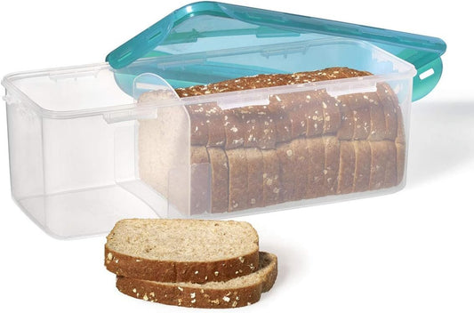 Starfrit LocknLock Plastic Bread Container - Removable Divider - 169oz/5L - Airtight - 4-Sided Locking Lid