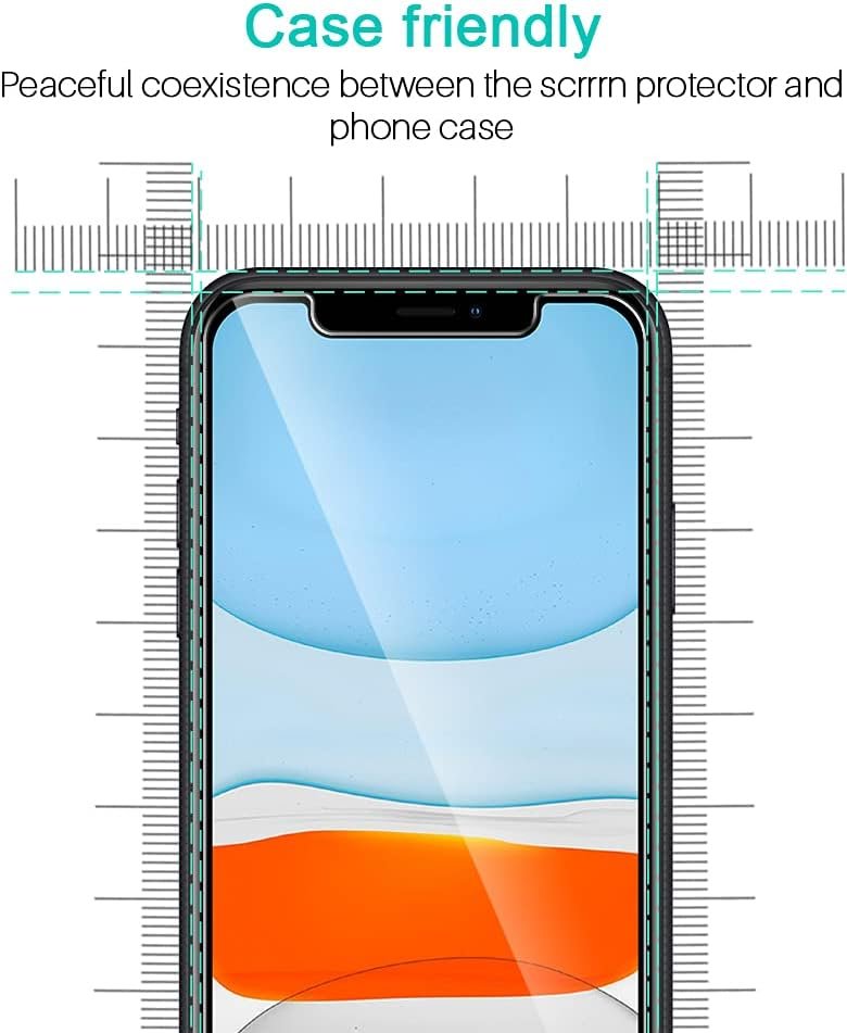 LK 3 Pack Screen Protector Compatible for iPhone 11 and iPhone XR Tempered Glass