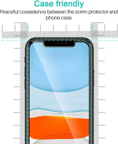 LK 3 Pack Screen Protector Compatible for iPhone 11 and iPhone XR Tempered Glass