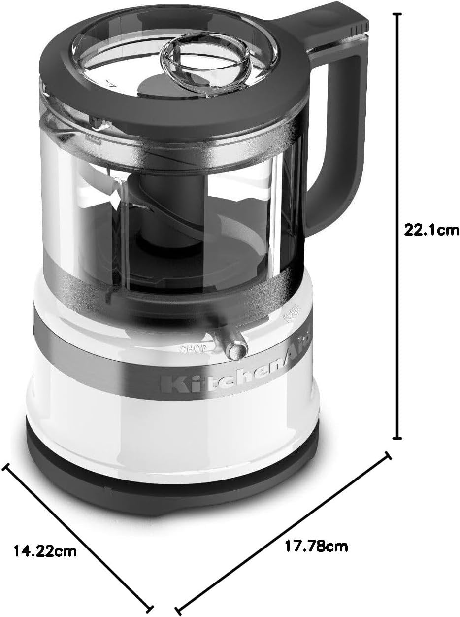 KitchenAid KFC3516WH 3.5 Cup Mini Food Processor, White