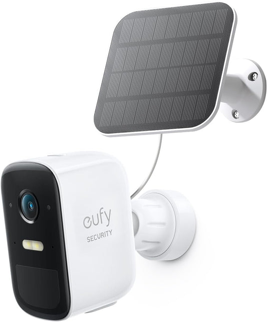 eufy Security eufyCam 2C Pro add on Security Cameras Wireless Outdoor with Solar Panel 3W, Cameras for Home Security, Requires HomeBase 2, 2K Resolution, 180-Day Battery Life, IP67 Weatherproof