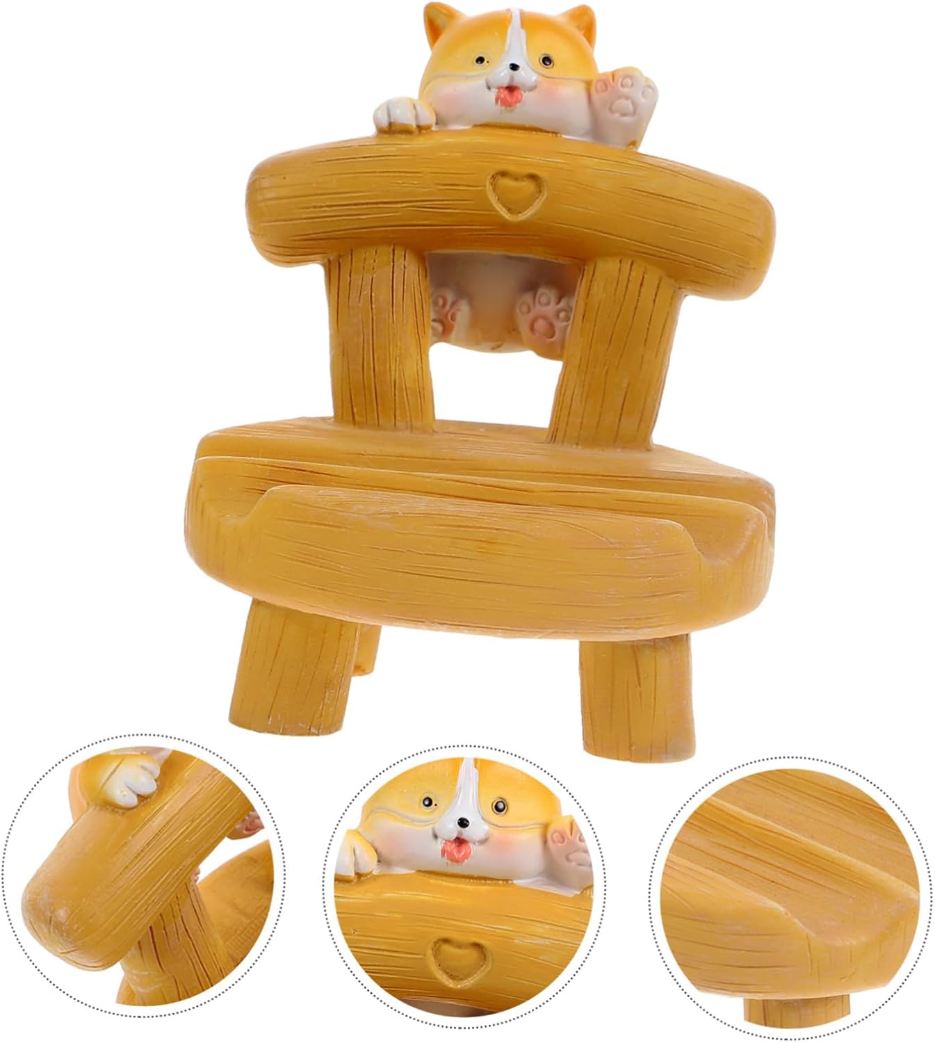 Uonlytech Porta Cellulare Mini Sedia in Resina Con Animali Dei Cartoni Animati Supporto Per Telefono Decorativo Staffa Per Telefono Da Tavolo Telefoniche Piccoli Animali Tasca