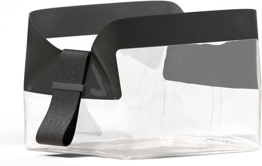 Cadence Parcel - Clear Dopp Kit with Magnetic Closure - Durable and Leak-Resistant Travel Toiletry Kit - TSA-Compliant & Modular Design - Small Hygiene Bag for Travel Essentials - 1 Qt, Ink, Travel