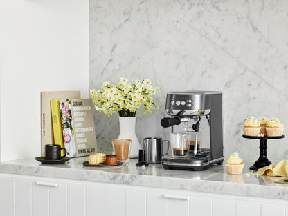 Breville the Bambino Plus Espresso Machine with Auto Milk Frother, Espresso Maker with Seconds Heat Up, Cappuccino & Latte Machine for Home, BES500BST, Black Stainless Steel