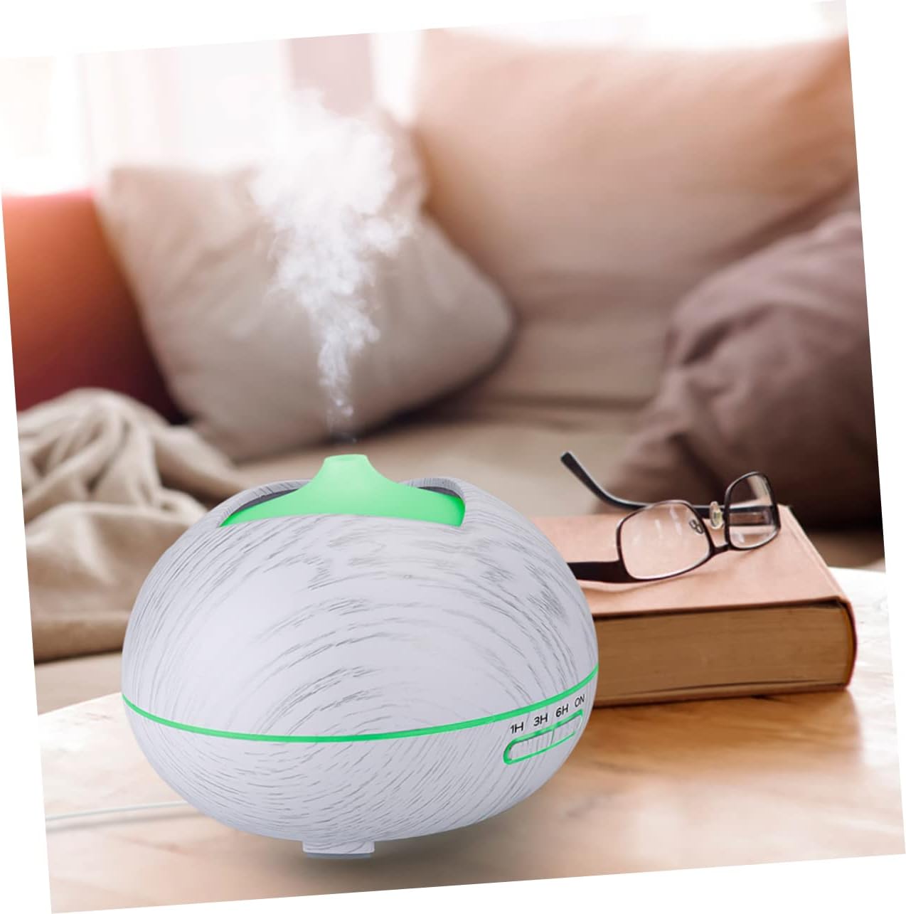 ABOOFAN LED Aromatherapy Humidifier Oil Diffuser with Soothing Colors Ultrasonic Humidifier for Home Office Bedroom Safe Auto Shut Off Intelligent Timer