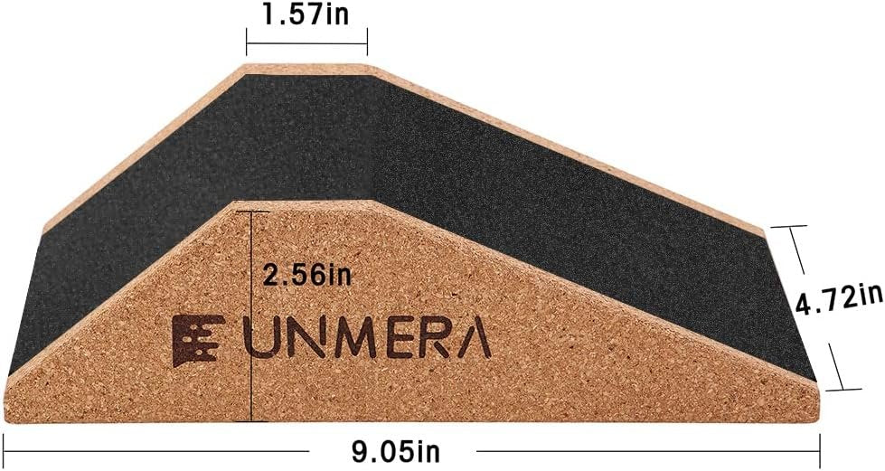 UNMERA Squat Wedge Block 2PCS Non Slip Professional Squat Ramp,Squat Platform for Heel Elevated Squats and Calf Raises