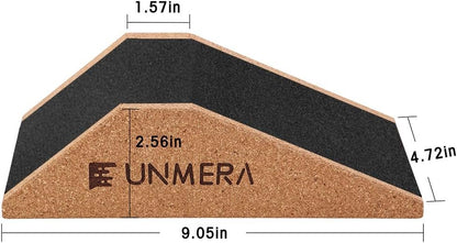 UNMERA Squat Wedge Block 2PCS Non Slip Professional Squat Ramp,Squat Platform for Heel Elevated Squats and Calf Raises