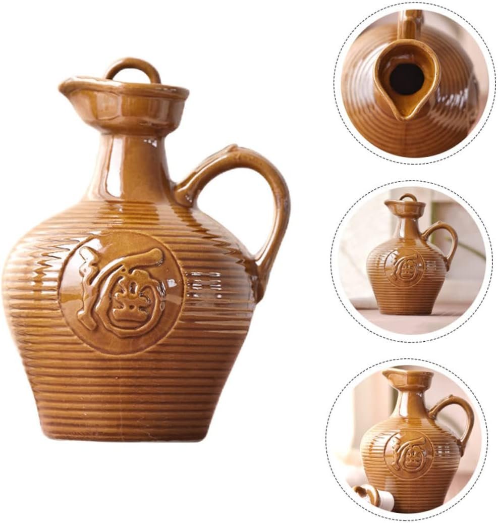 GALPADA caraffa Gadget casa oggettistica casa boracce Borraccia Stich boraccia Smalto retrò Moderno Porcellana brocche brocca di Vino Portatile bollitore per Vino Domestico Ceramica