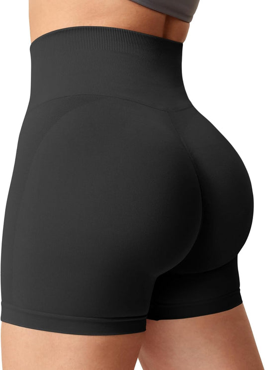 YEOREO Amplify Scrunch Workout Shorts for Women Bright Summer Colors Intensify Running Gym Yoga Seamless Biker Shorts