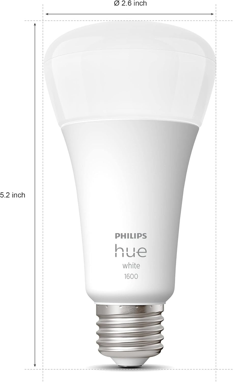 Philips Hue White Ambiance 16W Equivalent 100W A21 Base E26 LED Smart Bulb, Warm-to-Cool White Light, Bluetooth & Zigbee Compatible, Voice Activated with Alexa & Google Assistant