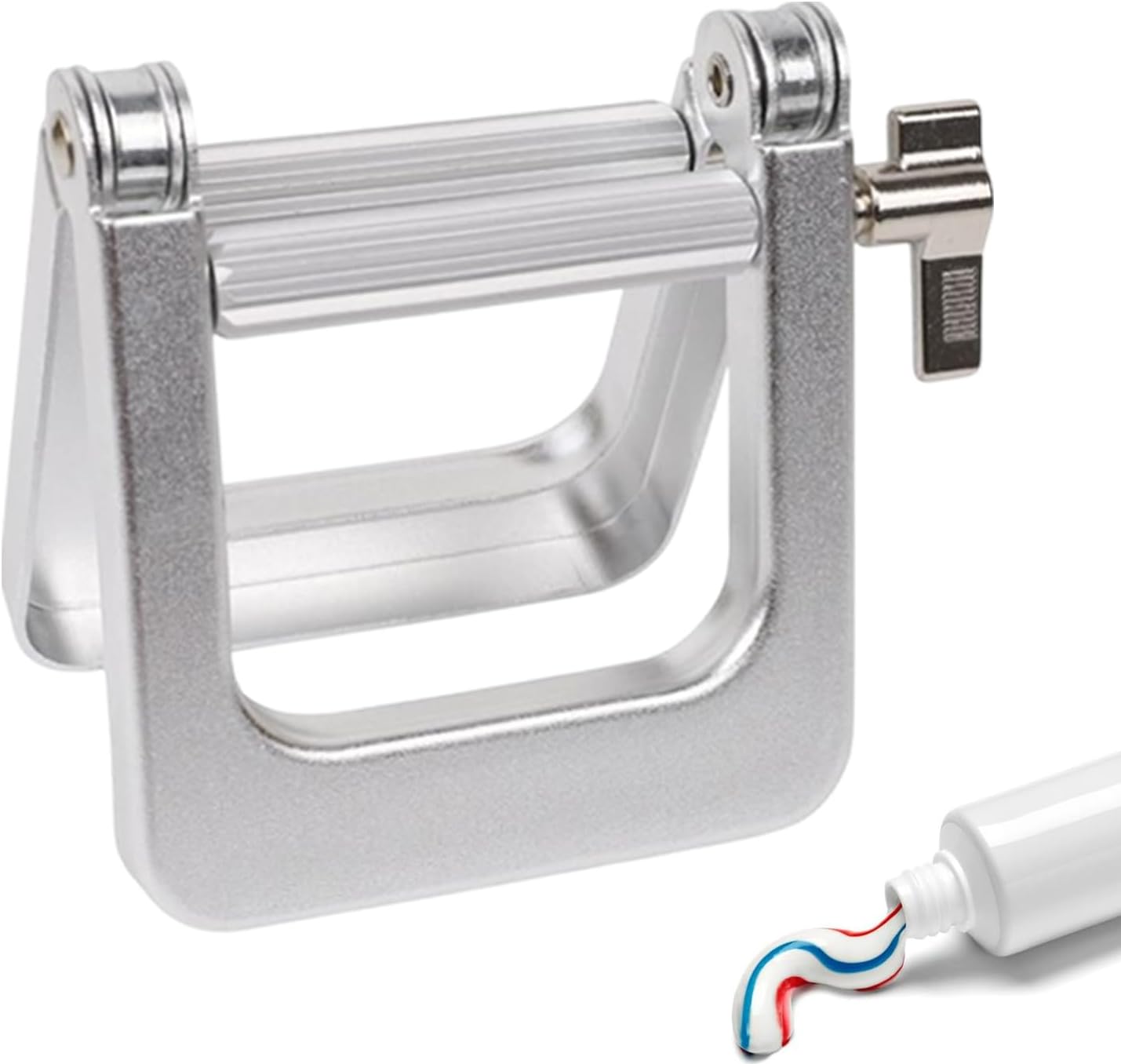 Toothpaste Squeezer,Aluminum Paint Tube Wringer - Space Saving Holder, Multifunctional Squeezing Tool for Hair Dye Ointment Salon Studio Home