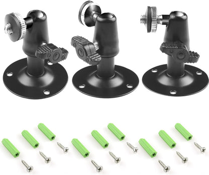 Security Wall Mount 3 Pcs for Oculus Sensor Arlo, Arlo Pro - Metal Camera Bracket Outdoor Indoor With 360 Rotation 1/4" Screw - CCTV Oculus Rift Mount
