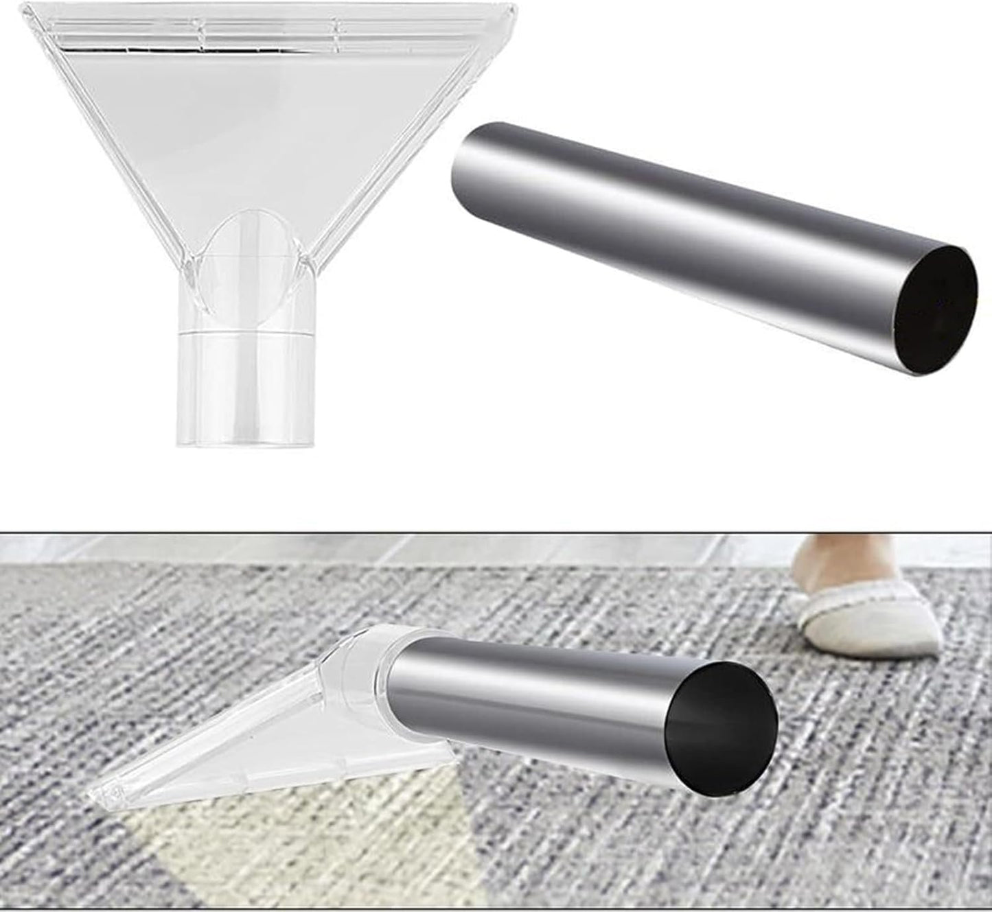 Générique Shop Vac Extractor Attachment, Heavy-Duty Wet Dry Multi-Purpose Tool, Accessories for Cleaner Extration, Upholstery, Carpet Detailing, and Deep Cleaning Solutions