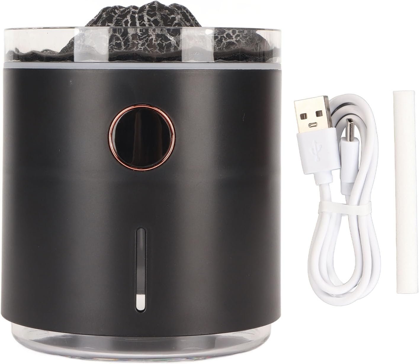 Flame Essential Oil Diffuser, Flame Diffuser Humidifier with Remote Control, Timer Colorful Ambient Night Light Fire Multifunctional Air Diffuser for Bedroom, Office, Home, Yoga