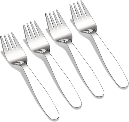 VANRA Premium 18/8 Stainless Steel Children Cutlery Set Kids Dinner Forks 4 Pieces Silverware Flatware Utensil Set for Home School (4 Forks)