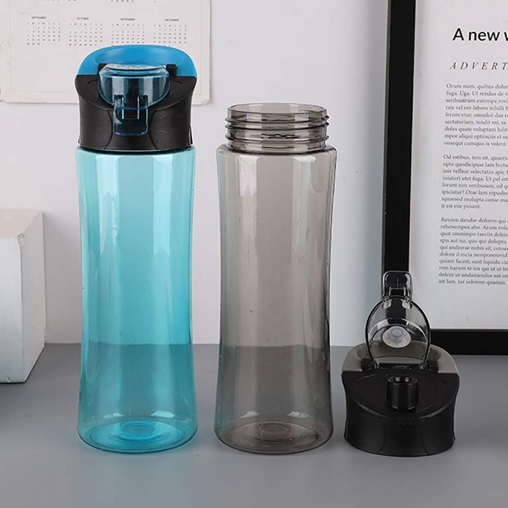 discountstore145 Sports Water Bottles,Large Capacity Vacuum Portable Light Weight Drink Bottles Leakproof Water Bottle Cup Kettle Drinkware for Fitness Outdoor Enthusiasts Black