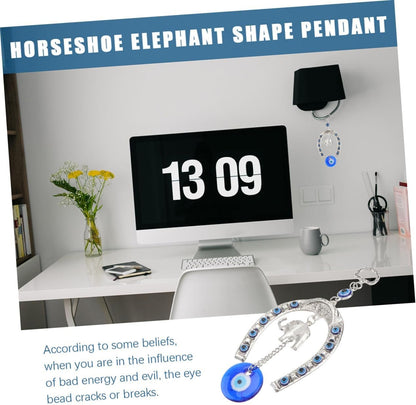 MAGICLULU 2 Set Ornamento Sospeso Da Elefante Occhio Decorazioni Per La Casa Della Statua Dell'elefante Decorazione Di Elefanti Per Interni Arredamento Elefante Per La Casa Resina 2 Pezzi*2