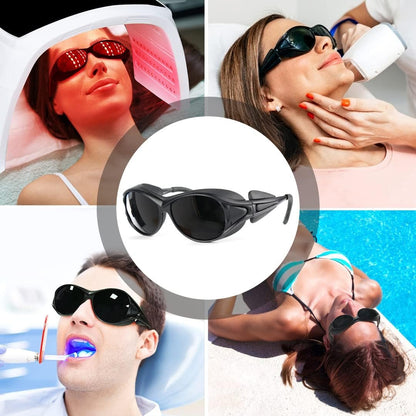 ULTREMA Red Light Therapy Glasses, Eyes Protection for Tanning Goggles, Laser Safety Glasses IPL 200-2000nm, Eye Protection for Red Light Therapy and Laser Hair Removal