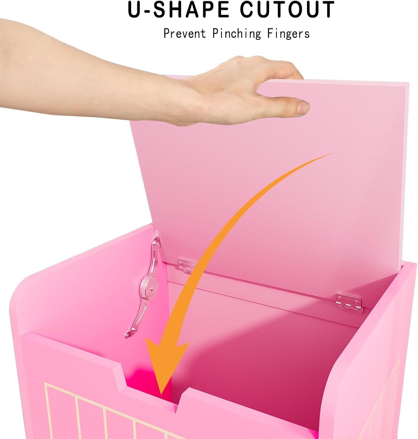 Kids Storage Chests & Trunks,Small Box Cube Toy Storage Organizer Pink,Wooden Entryway Storage Bin For Home Books Clothes Toy,Small Square Nightstand ForPlayroom,Bedroom(15.4x11.8x15.3inches)