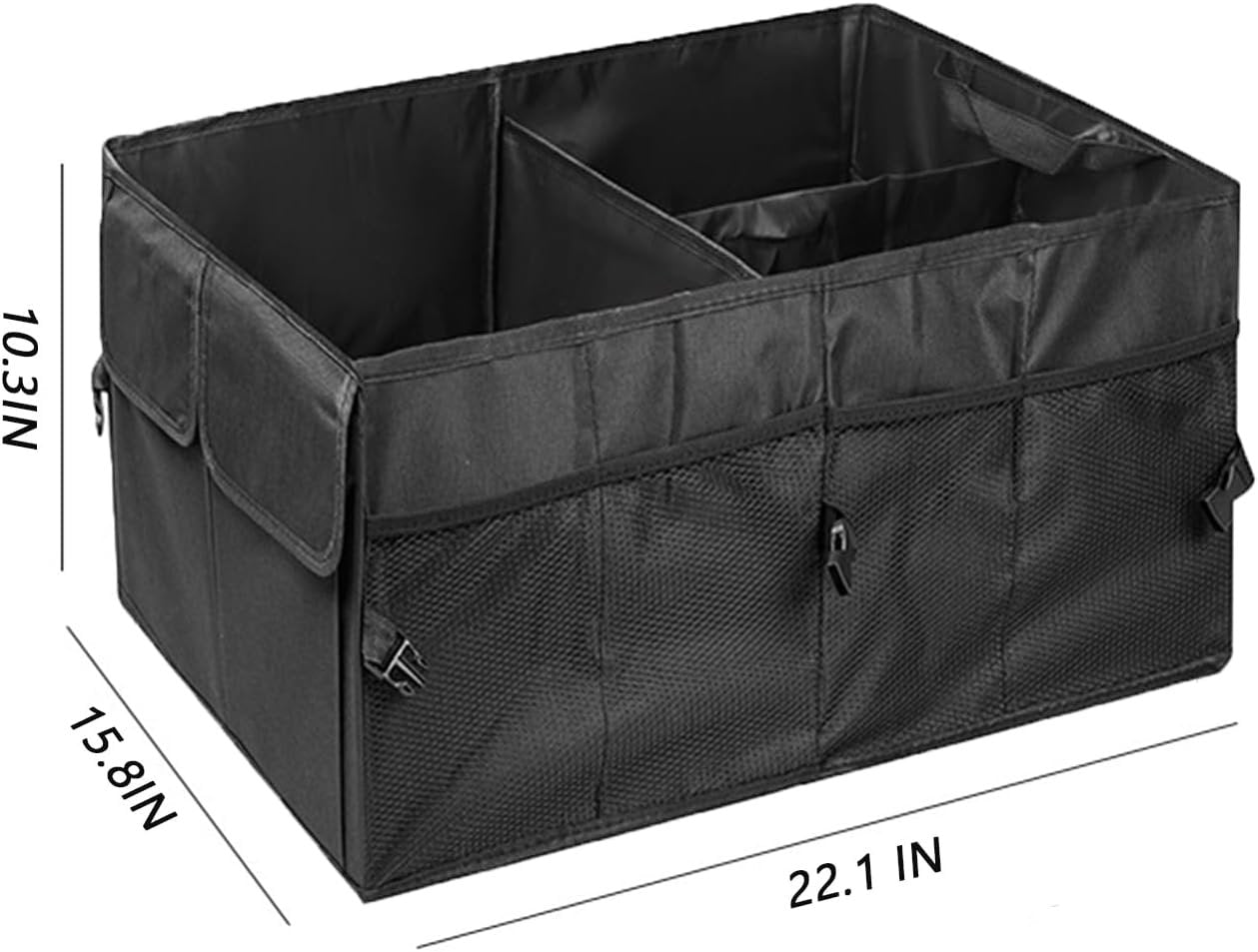 Car Trunk Storage Organiser, Foldable Car Organiser,Car Accessories,Trunk Organizer,Foldable Car Trunk Miscellaneous Organiser for SUVs, Sedans,Trucks and other Universal Car Accessories (Black)