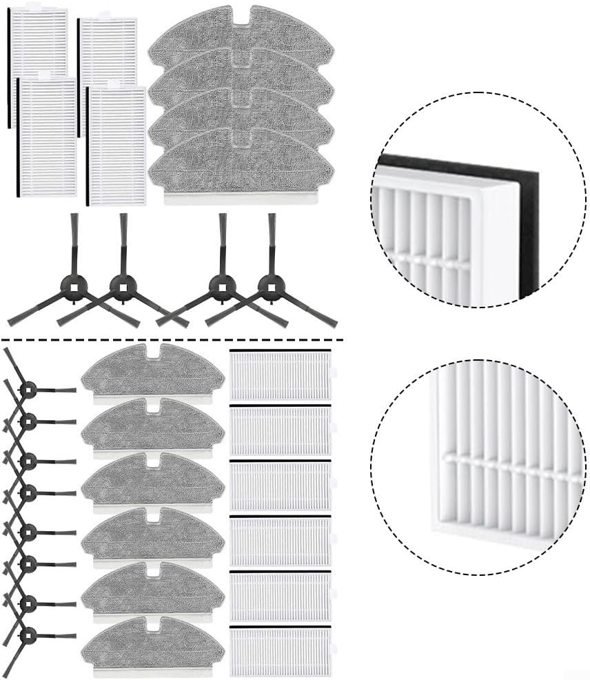 Cleaning Essentials Set completo di filtri e spazzole progettati per l'efficienza nel tuo aspirapolvere (B)