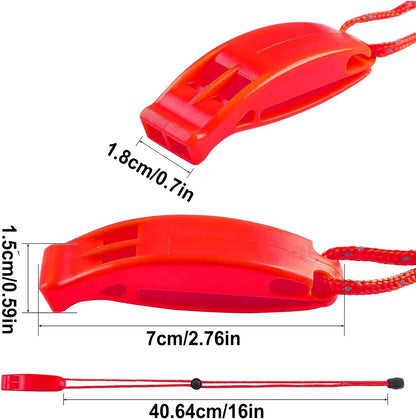 Outdoor Safety Whistle | High-Decibel Camping Whistle with Lanyard - Waterproof Camping Gear, Dog Training Accessories for Walking