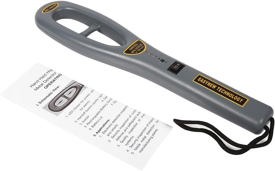Metal Detector Underwater Portable High Sensitivity Portable High Sensitivity Hunter Finder Security Use on Dry Concrete