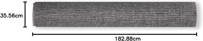 modern-twist Linen Print 100% Plastic Free Silicone Tabletop, Dining, Decoration, Modern Design, Table Runner, Chocolate