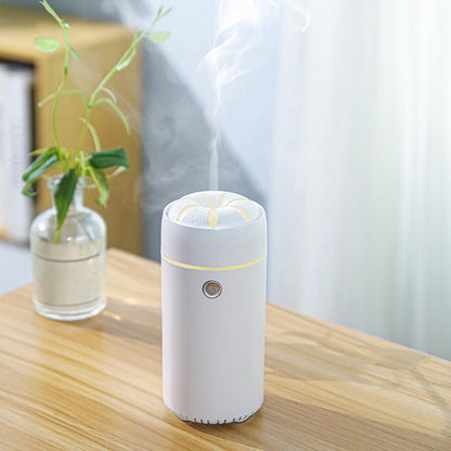 Portable Car Diffuser,Car Scent Aromatherapy Diffuser Humidifier - 7 Lights Air Purifier Adjustable Mist Output Travel Auto Freshener for Home Workplace