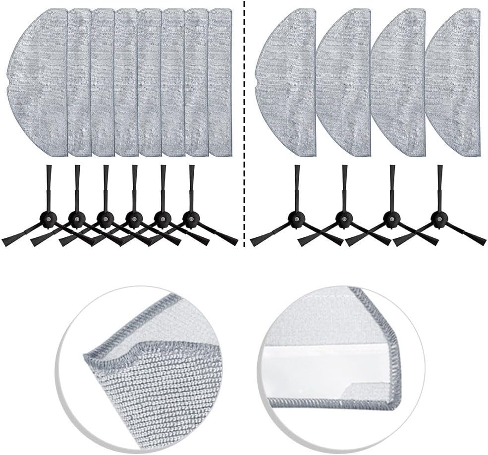 Cleaning Essentials, panni per mocio e spazzole laterali per Tapo RV30/RV20 Series a Thorough Clean (B)
