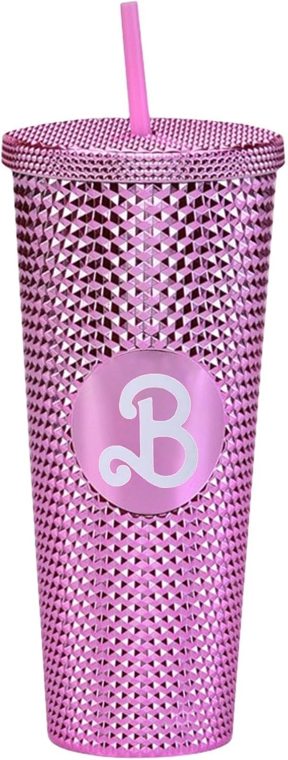 Bar-bies Cups with Lids and Straws, 800ml Bar-bies Tumbler Water Bottle, Leakproof Bar-bies Drinking Cup, Portable Beverage Container, BPA Free, for Boys, Girls, Fans & Adults (5Colors)