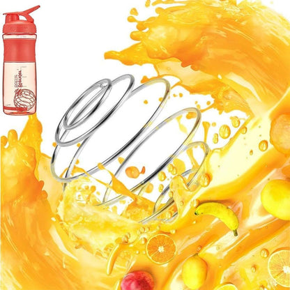 Qtopun Stainless Steel Wire Ball Shaker Set of 9, Milkshake Protein Blender, Whisky Stirrer, Juice Mixer, Drinking Cup Shaker Bottle