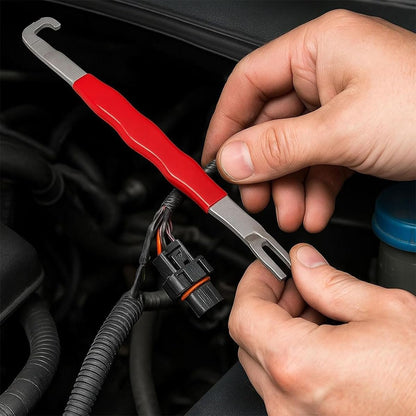 Automotive Electrical Terminal Connector Separator Removal Tool, Electrical Connector Separator Tool, Wire Terminal Removal Tool, for Most Vehicle (2pcs*Red)