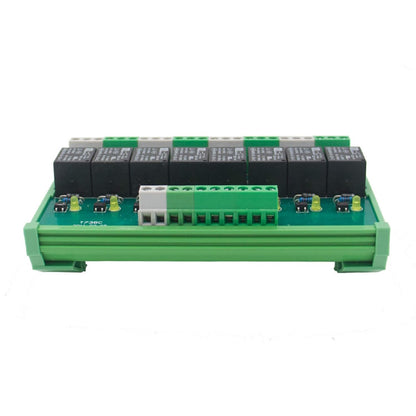 GAEYAELE 8 Channel Interface Relay Module 24VACDC DIN Rail Panel Mount for Automation PLC Board (FY-T738-24VACDC)