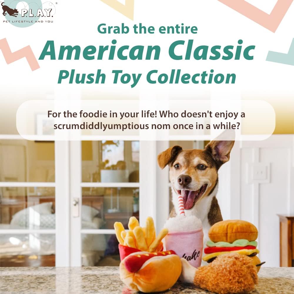 P.L.A.Y. (Pet Lifestyle And You Play American Classic Hotdog Dog Toy