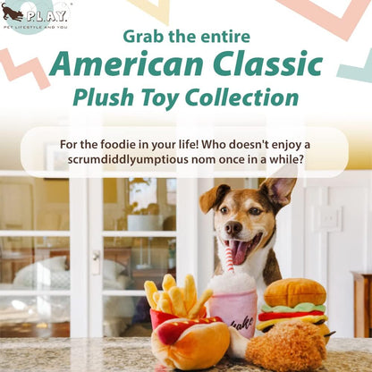 P.L.A.Y. (Pet Lifestyle And You Play American Classic Hotdog Dog Toy