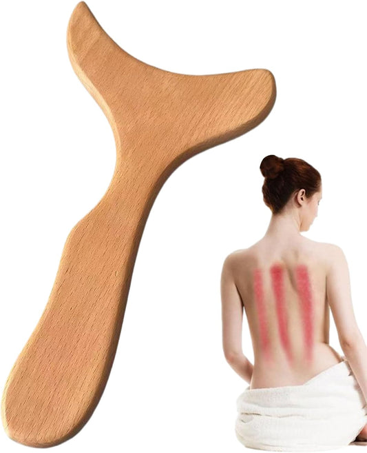 Massaggiatore Per Cuoio Capelluto In Legno, Spazzola Massaggiante Naturale Portatile in Legno, Accessorio Benessere Manuale Multifunzione per Ridurre Stress, Mal di Testa e Trattamenti Viso e