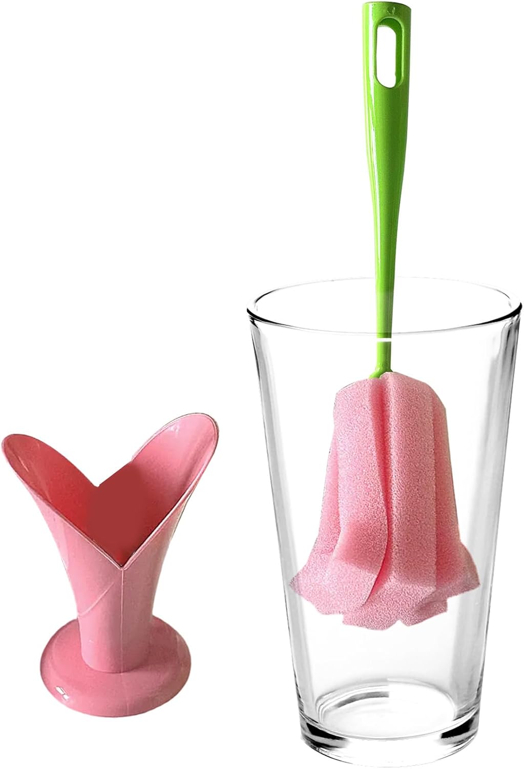 Bottiglia Brush, Detachable Sponge Cleaner, 9,45 in Long Handle Scrubber, Versatile Dish Washing Tool, Deep Cleaning Design for Home Essential, Travel Cups, Pet Bowls, Bathroom Sinks