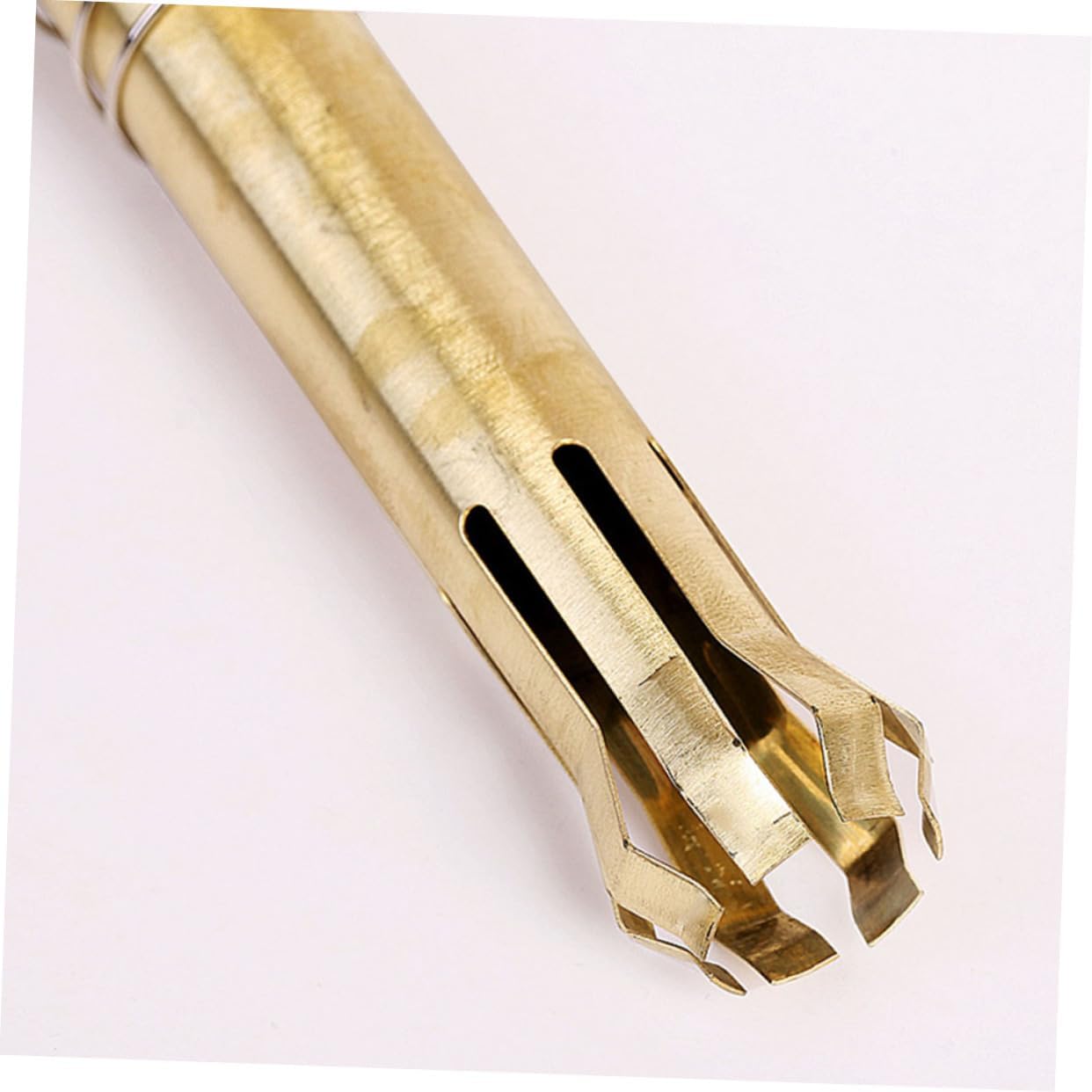 Beatifufu Brass Moxa Roller Stick Moxibustion Massage Burner for Body Easy to Use Handheld Device Gold Finish