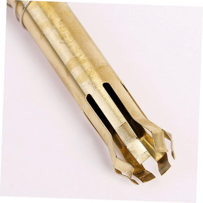 Beatifufu Brass Moxa Roller Stick Moxibustion Massage Burner for Body Easy to Use Handheld Device Gold Finish