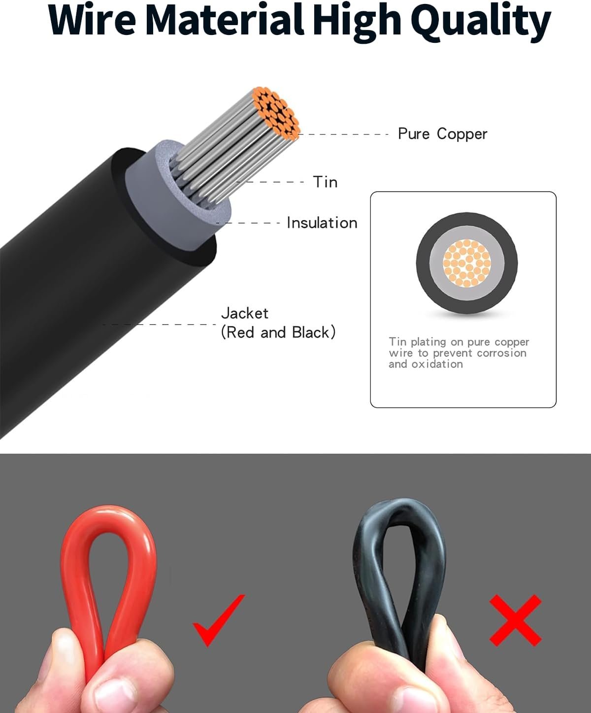 Tonton 7-in-1 Solar Panel Connector, MC-4 Solar Connector Cable to DC 8mm XT60 Anderson Adapters, for EF ECOFLOW River & Delta Series, Jacker Explorer, BLUETTI Portable Power Station, Solar Panel