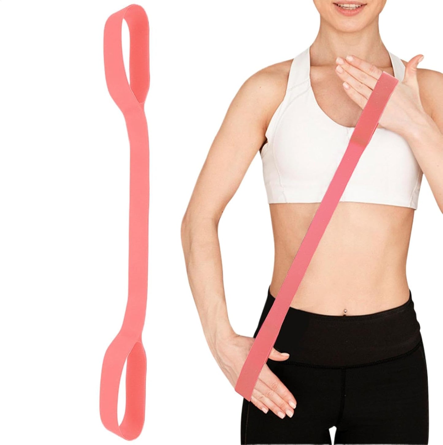 Resistance Band, Portable Workout Band, Stretching Strap, Handle Exercise Equipment, Strength Training Gear, Compact and Lightweight, Home Gym and Travel Fitness