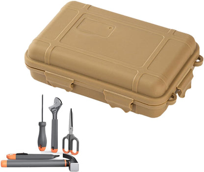 Survival Gear Storage Box, Outdoor Survival Tool Set Box, Waterproof Shockproof Large-Size Sealed Storage Box Pressure-Proof For Outdoor Items