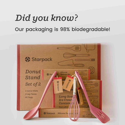 StarPack Home Ice Cream Freezer Storage Containers Set of 2 with Silicone Lids