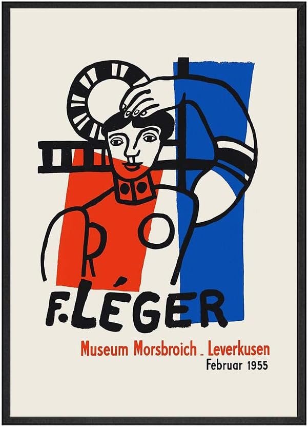 Poster da Parete,Mostra Poster Stampa su Tela Pittura Astratta Linea Caratteristica Parete Immagine Stile Matisse Vintage, Oggettistica per La Casa Soggiorno, Manifesti Estetici Vintage_70X50Cm